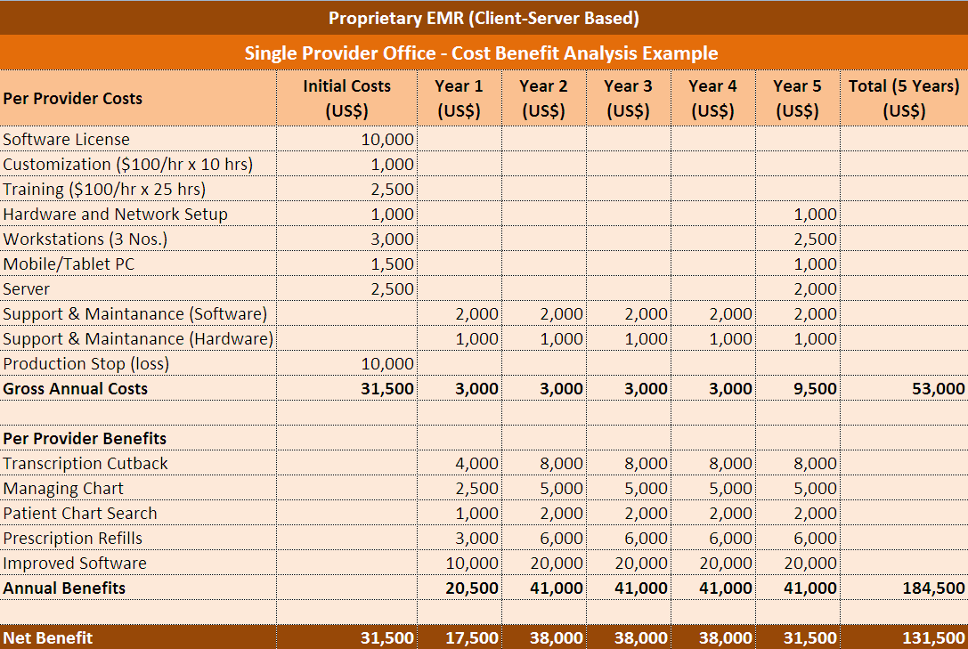 EMR Return on Investment (ROI)